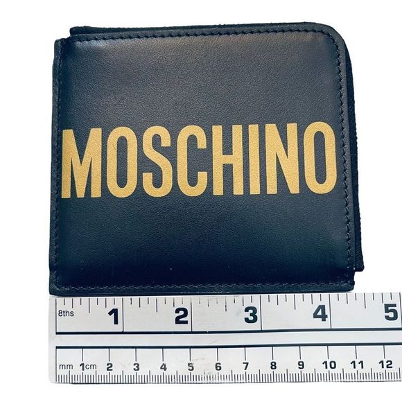 Moschino Logo Print half zip wallet - Picture 10 of 11